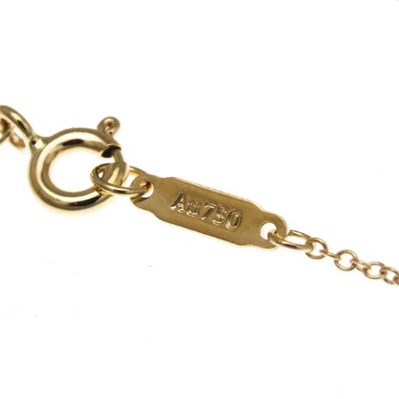 Estate Tiffany & Co. Knot 3.90ctw Diamond Station Necklace  TIFFANY Authentic 18k Gold Diamond Necklace